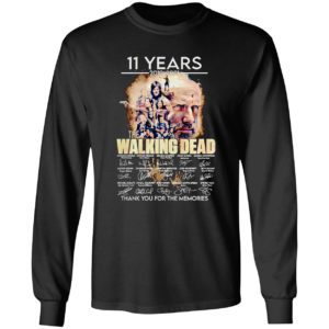 11 years 2010 2021 The Walking Dead thank you for the memories shirt