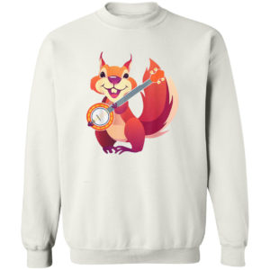 Squirrel Music Banjo Musician Rodent Small Animal Lover T-shirt