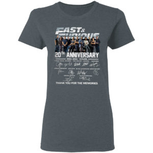 Fast and furious 9 films thank you for the memories signatures shirt