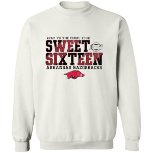 2021 road to the final four sweet sixteen Arkansas Razorbacks shirt
