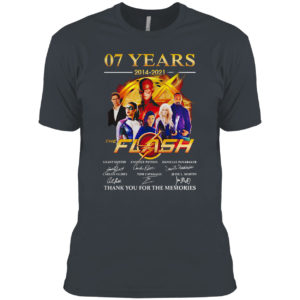 07 Years 2014 2021 Of The Flash Signatures Thank You For The Memories Shirt