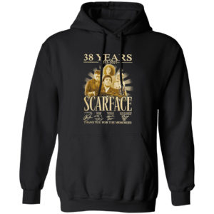 38 Years 2013 2021 Scarface thank You for the memories signatures shirt
