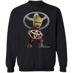 Baby Groot hug Toyota Corolla shirt
