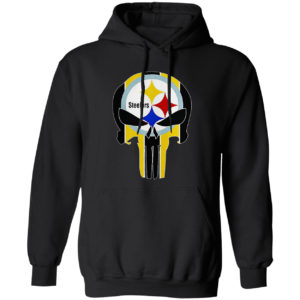 Skull NFL Pittsburgh Steelers logo shirt