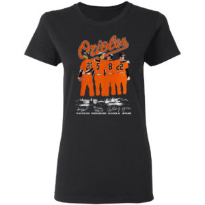 Orioles Frank Robinson Brooks Robinson Cal Ripken Jim Palmer signatures shirt