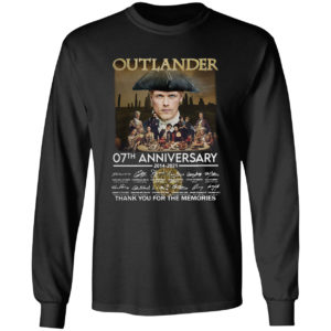 Outlander 07th anniversary thank you for the memories signatures shirt