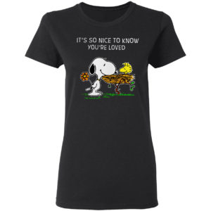 It’s So Nice To Know You’re Loved Woodstock And Snoopy Shirt