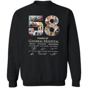 58 years of General Hospital 1963 2021 signature shirt