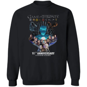Game Of Thrones 10th anniversary thank you for the memories shirt