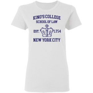 Alexander Hamilton Kings College School Of Law Est 1954 New York City Tee Shirt