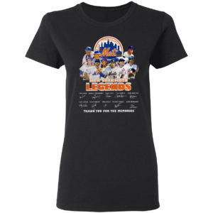 New York Mets Legends thank You for the memories signatures shirt