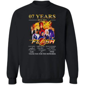 07 Years 2014 2021 Of The Flash Signatures Thank You For The Memories Shirt