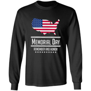 Memorial day remember and honor American flag shirt