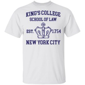 Alexander Hamilton Kings College School Of Law Est 1954 New York City Tee Shirt