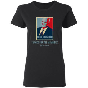 Rush Limbaugh thank for the memories 1951-2021 vintage art shirt