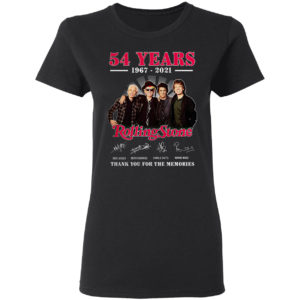 54 Years 1967 2021 Rolling Stone signature thank you for the memories shirt
