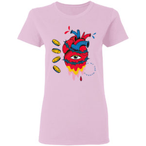 Barbed Wire Heart Trippy Surreal Shirt