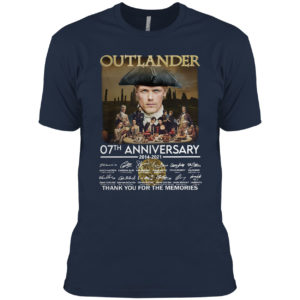 Outlander 07th anniversary thank you for the memories signatures shirt