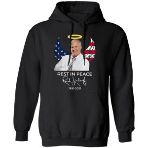 Rush Limbaugh Angel American flag rest in peace 1951-2021 signatures shirt