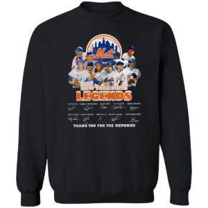 New York Mets Legends thank You for the memories signatures shirt