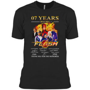 07 Years 2014 2021 Of The Flash Signatures Thank You For The Memories Shirt