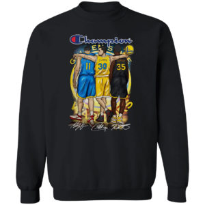 Champion Golden State Warriors Stephen Curry Klay Thompson Kevin Durant Signatures Shirt
