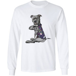 Pitbull tattoo I love mom flower shirt