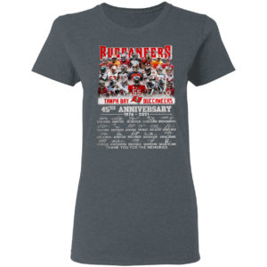 Buccaneers Tampa Bay Buccaneers 35TH Anniversary 1976 2021 signatures shirt