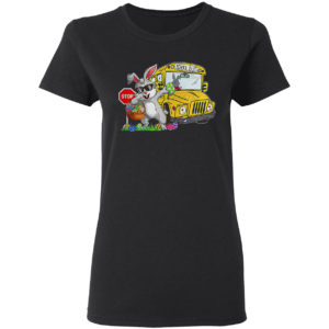 Rabbit School bus stop shirt