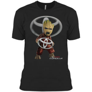 Baby Groot hug Toyota Corolla shirt