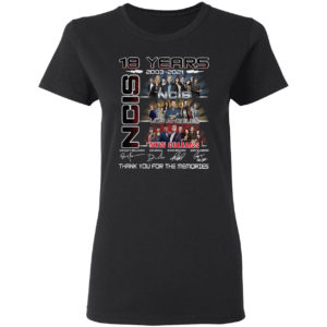 18 Years 2003 2021 Ncis Los Angeles New Orleans signatures shirt