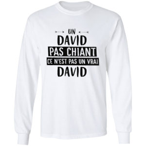 Un David pas chiant ce N’est pas un Vrai David shirt