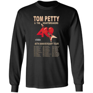 Tom petty and The Heartbreakers 40th anniversary tour shirt