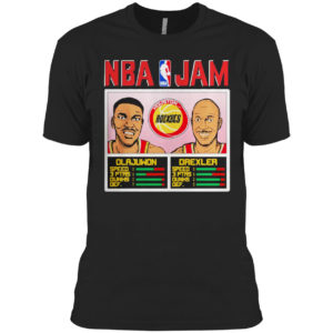 Nba jam rockets olajuwon and drexler shirt
