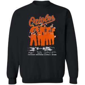 Orioles Frank Robinson Brooks Robinson Cal Ripken Jim Palmer signatures shirt