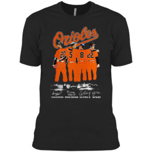 Orioles Frank Robinson Brooks Robinson Cal Ripken Jim Palmer signatures shirt