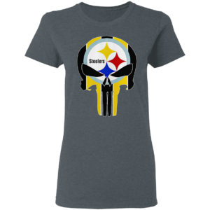 Skull NFL Pittsburgh Steelers logo shirt