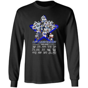 Dallas Cowboys 60th anniversary 1960 2020 signatures shirt