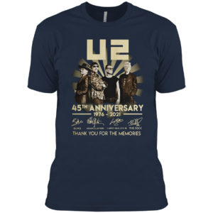 U2 45th Anniversary 1976 2021 Thank You For The Memories Signatures Shirt
