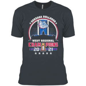 Gonzaga Bulldogs west regional Champions 2021 shirt