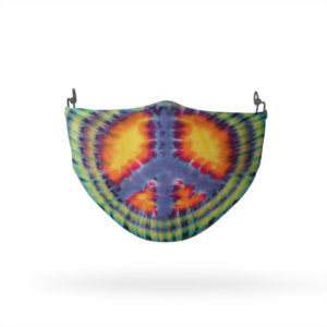 Tie Dye Peace Symbol Reusable Cloth Face Mask