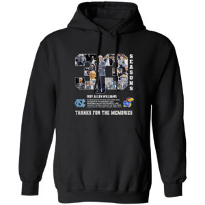 33 Season Roy Allen Williams Thank For The Memories Shirt