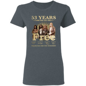 53 Years Free Thank You For The Memories Signatures Shirt
