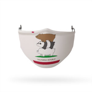 We Bare Bears Cali Stack Reusable Cloth Face Mask