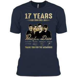17 years Panic La The Disco thank you for the memories signatures shirt