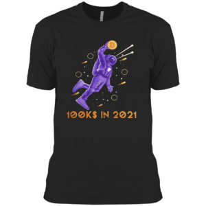 Bitcoin Laser Ray Until 100k BTC Crypto Blockchain Shirt