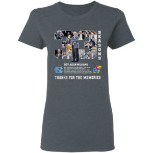 33 Season Roy Allen Williams Thank For The Memories Shirt
