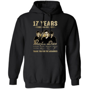 17 years Panic La The Disco thank you for the memories signatures shirt