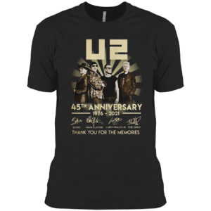 U2 45th Anniversary 1976 2021 Thank You For The Memories Signatures Shirt