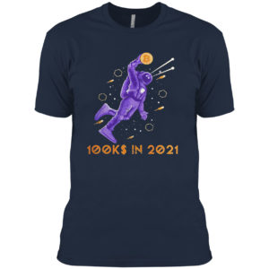 Bitcoin Laser Ray Until 100k BTC Crypto Blockchain Shirt